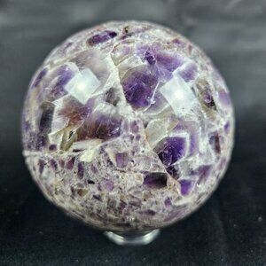 Chevron Amethyst Sphere